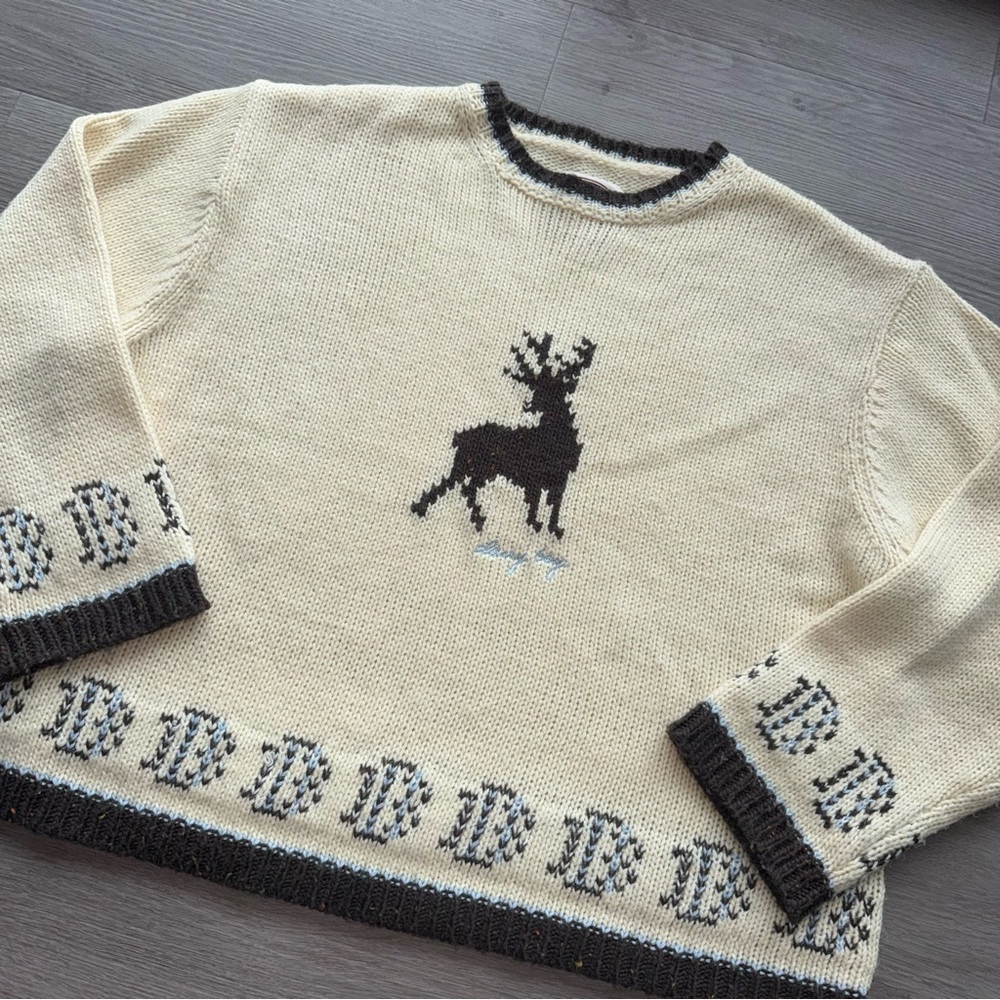 dairy boy deer sweater